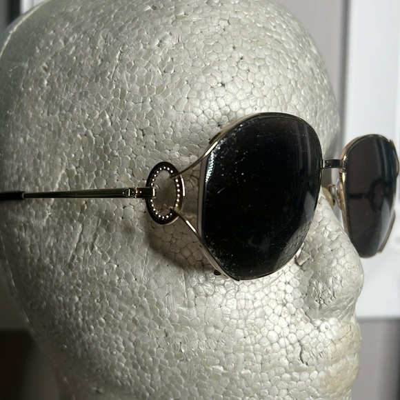 Vintage Christian Dior Eyeglasses Sunglasses Goldtone Frames - Picture 1 of 13